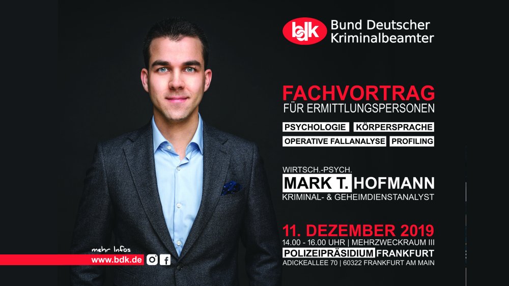 Mark T. Hofmann Fachvortrag Polizei Frankfurt - Operative Fallanalyse