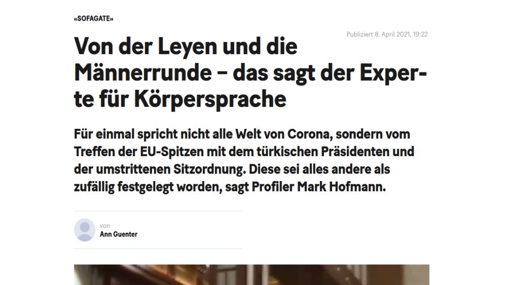Körpersprache Experte